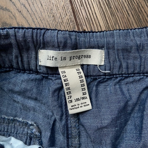 Life in Progress Denim Print Trousers - Picture 3 of 3